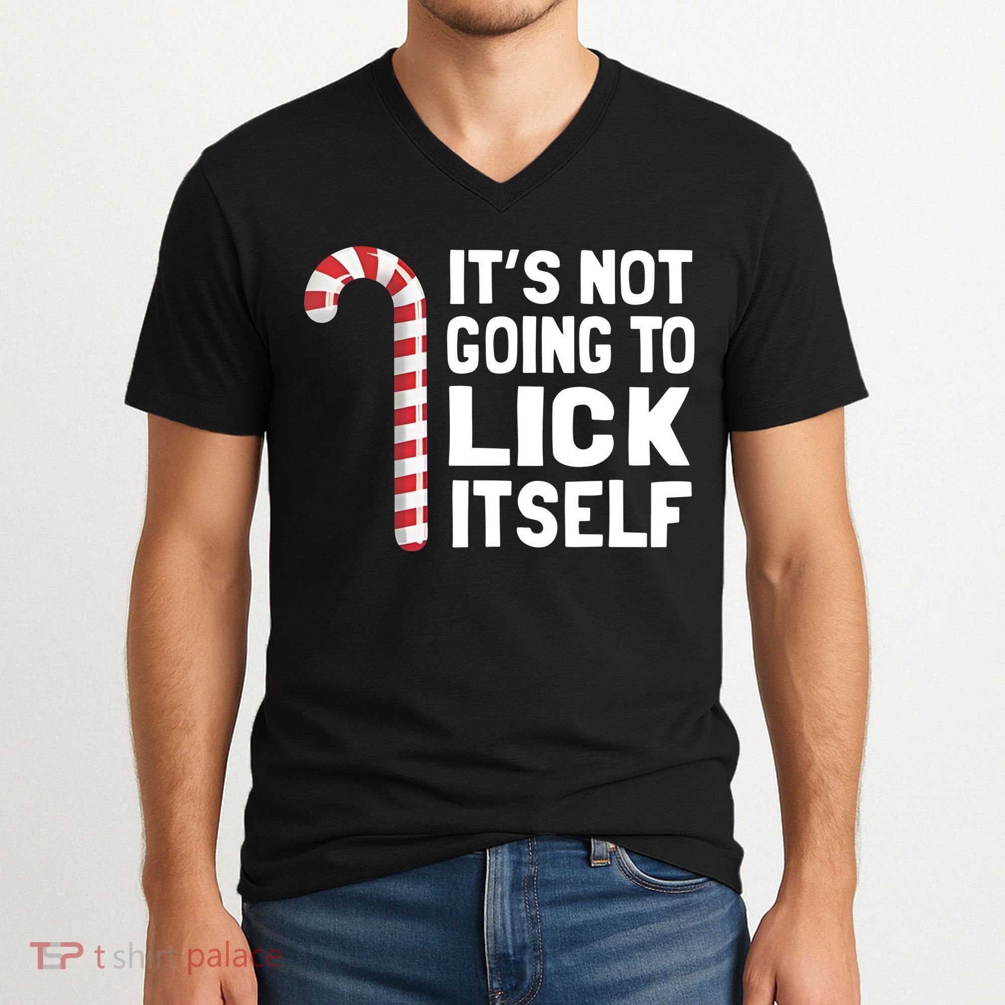 ItS Not Going To Lick Itself V-Neck T-Shirt
