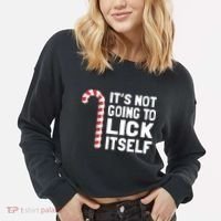 ItS Not Going To Lick Itself Cropped Pullover Crew thumb 2