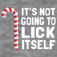 ItS Not Going To Lick Itself Women's Racerback Cropped Tank thumb 2