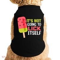 ItS Not Going To Lick Itself Summer Clothes Ice Cream Party Doggie Tank thumb 0