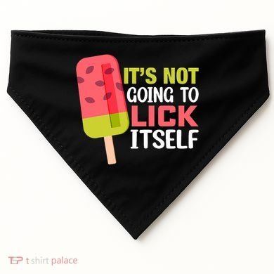 ItS Not Going To Lick Itself Summer Clothes Ice Cream Party USA-Made Doggie Bandana