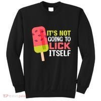 ItS Not Going To Lick Itself Summer Clothes Ice Cream Party Sweatshirt thumb 0