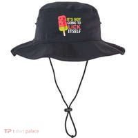 ItS Not Going To Lick Itself Summer Clothes Ice Cream Party Bucket Hat thumb 0