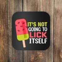 ItS Not Going To Lick Itself Summer Clothes Ice Cream Party Coaster thumb 0