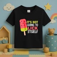 ItS Not Going To Lick Itself Summer Clothes Ice Cream Party Toddler T-Shirt thumb 3