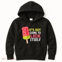 ItS Not Going To Lick Itself Summer Clothes Ice Cream Party Kids Hoodie thumb 0