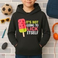 ItS Not Going To Lick Itself Summer Clothes Ice Cream Party Kids Hoodie thumb 2