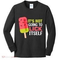 ItS Not Going To Lick Itself Summer Clothes Ice Cream Party Kids Long Sleeve Shirt thumb 0
