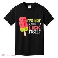ItS Not Going To Lick Itself Summer Clothes Ice Cream Party Kids T-Shirt thumb 0