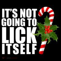 It's Not Going To Lick Itself Funny Candy Cane Christmas Women's Tank Top thumb 5