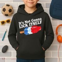 It's not Gonna Lick Itself 4th of July celebration Kids Hoodie thumb 2