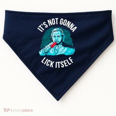 It's Not Gonna Lick Itself Funny Popsicle USA-Made Doggie Bandana