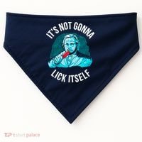 It's Not Gonna Lick Itself Funny Popsicle USA-Made Doggie Bandana thumb 0