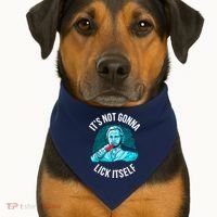 It's Not Gonna Lick Itself Funny Popsicle USA-Made Doggie Bandana thumb 1