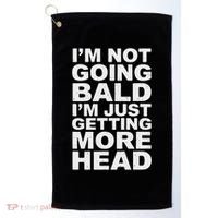 I’m Not Going Bald I’m Just Getting More Head Golf Towel thumb 0
