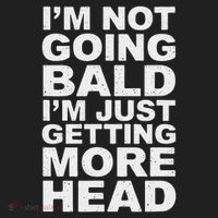 I’m Not Going Bald I’m Just Getting More Head Golf Towel thumb 3