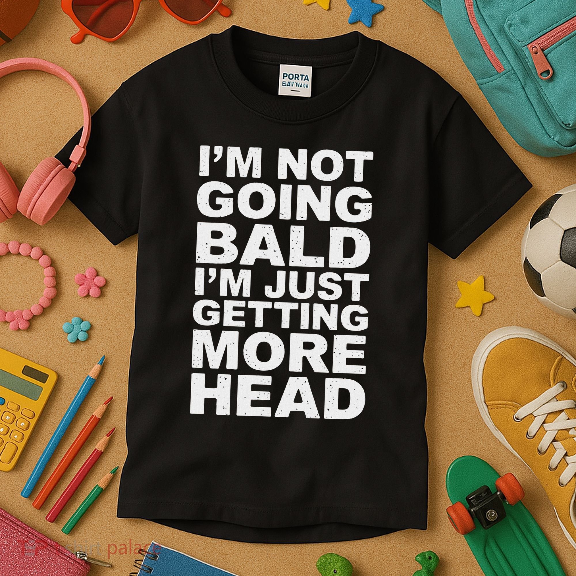 I’m Not Going Bald I’m Just Getting More Head Kids T-Shirt