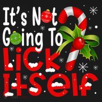 It's Not Going To Lick Itself Christmas Candy Cane Gifts TShirt Women's Tank Top thumb 5