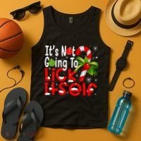 It's Not Going To Lick Itself Christmas Candy Cane Gifts TShirt Tank Top thumb 4