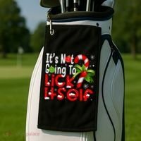 It's Not Going To Lick Itself Christmas Candy Cane Gifts TShirt Golf Towel thumb 2