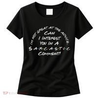 IM Not Great At The Advice Sarcastic Comment Women's T-Shirt thumb 0
