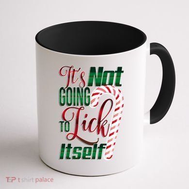 Its Not Going To Lick Itself Ugly Christmas Coffee Mug back