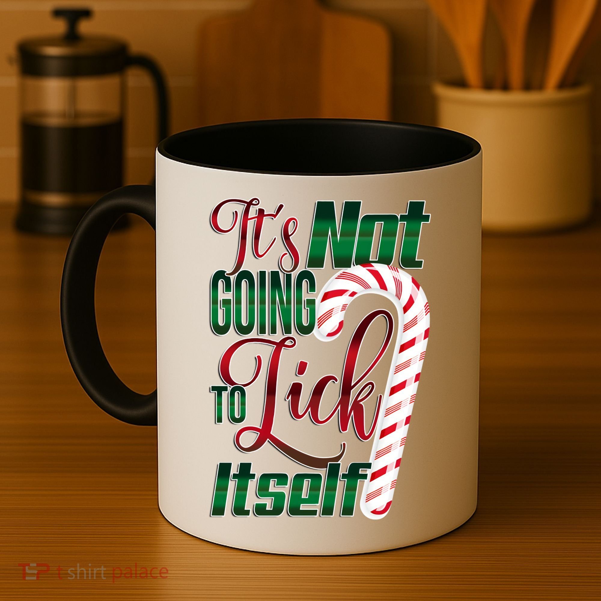 Its Not Going To Lick Itself Ugly Christmas Coffee Mug