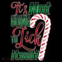 Its Not Going To Lick Itself Ugly Christmas Ornament thumb 1