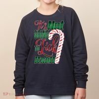 Its Not Going To Lick Itself Ugly Christmas Women's Sweatshirt thumb 0