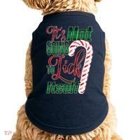 Its Not Going To Lick Itself Ugly Christmas Doggie Tank thumb 0