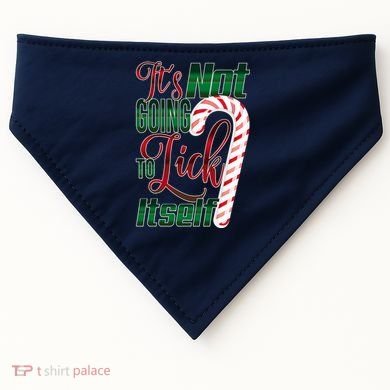 Its Not Going To Lick Itself Ugly Christmas USA-Made Doggie Bandana