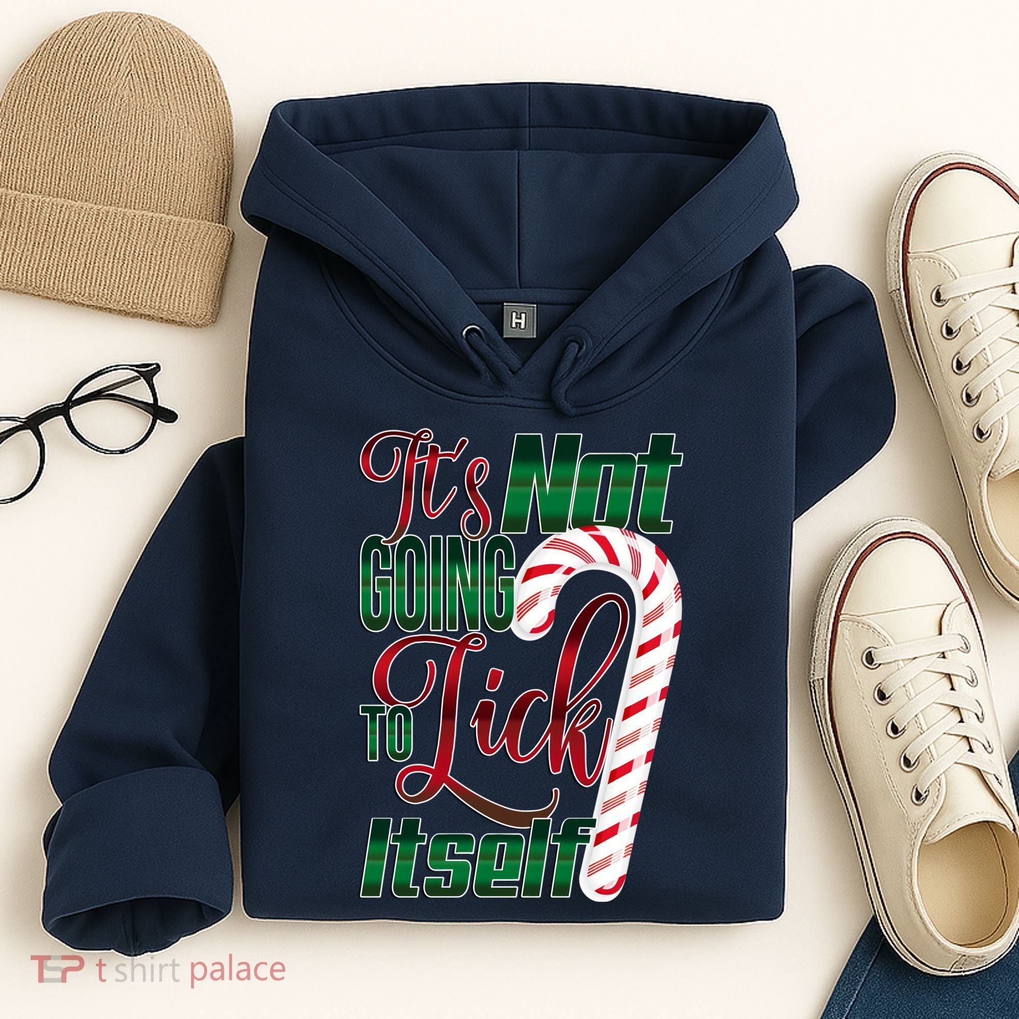 Its Not Going To Lick Itself Ugly Christmas Hoodie
