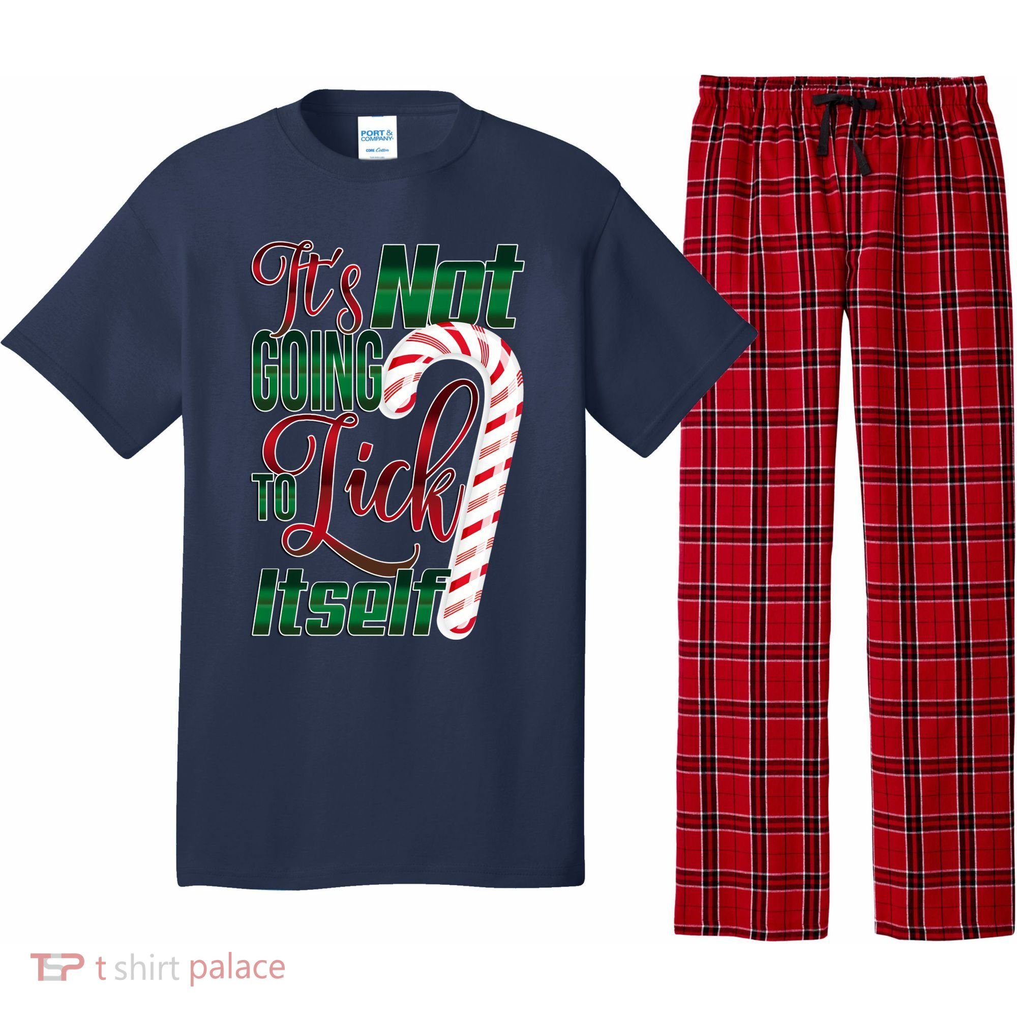 Its Not Going To Lick Itself Ugly Christmas Pajama Set