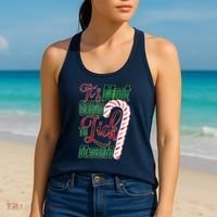 Its Not Going To Lick Itself Ugly Christmas Women's Tank Top thumb 2