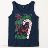 Its Not Going To Lick Itself Ugly Christmas Tank Top thumb 2