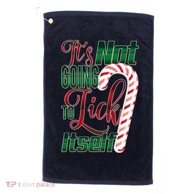 Its Not Going To Lick Itself Ugly Christmas Golf Towel