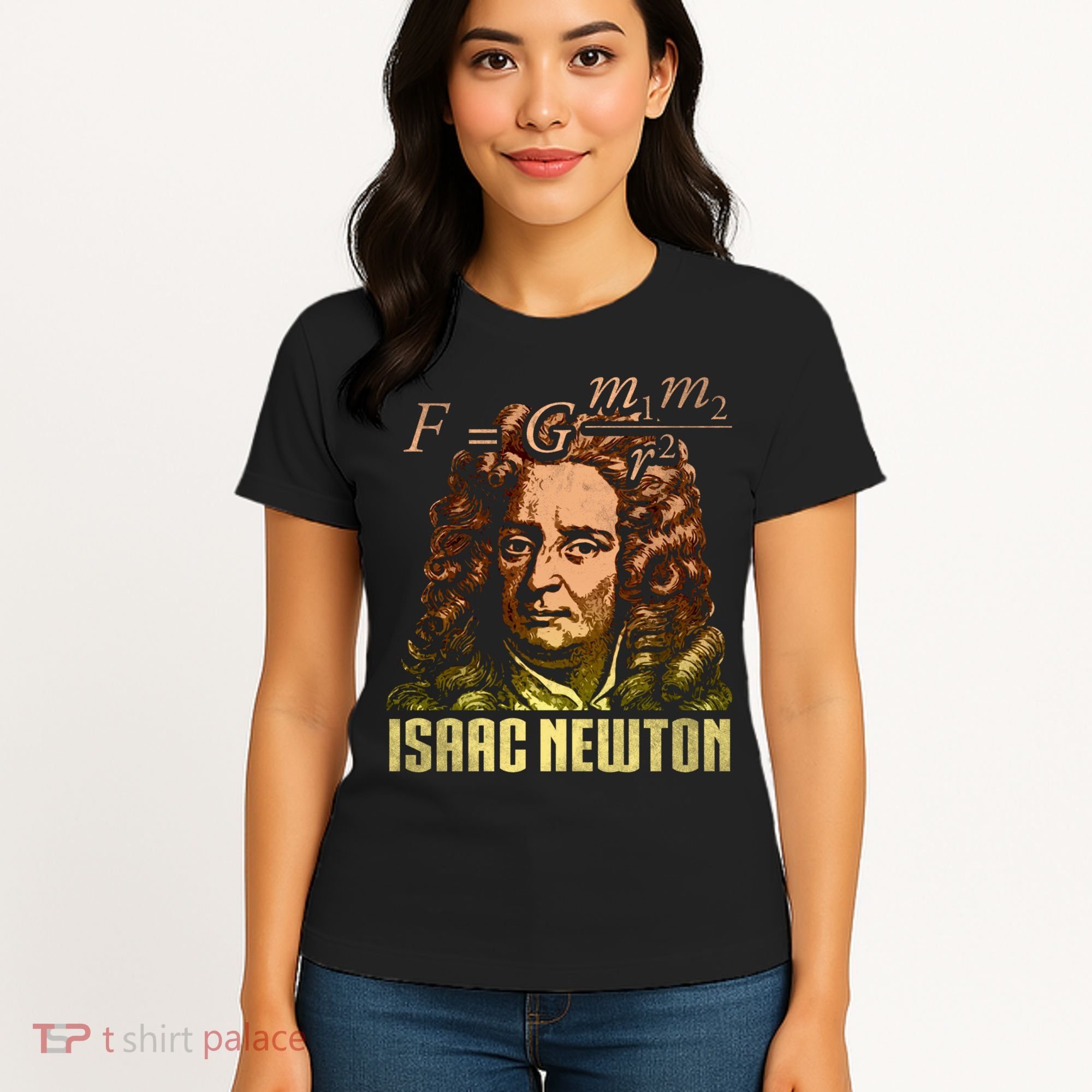 Isaac Newton Gravitation Physicist Physics Science Astronomy Women's T-Shirt