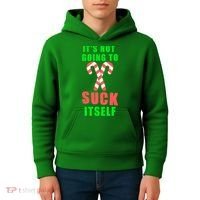Its Not Going To Suck Itself Funny Inappropriate Xmas Kids Hoodie thumb 4