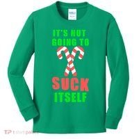 Its Not Going To Suck Itself Funny Inappropriate Xmas Kids Long Sleeve Shirt thumb 0