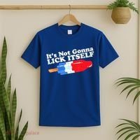 Its Not Gonna Lick Itself Funny Popsicle 4th Of July Gifts T-Shirt thumb 2