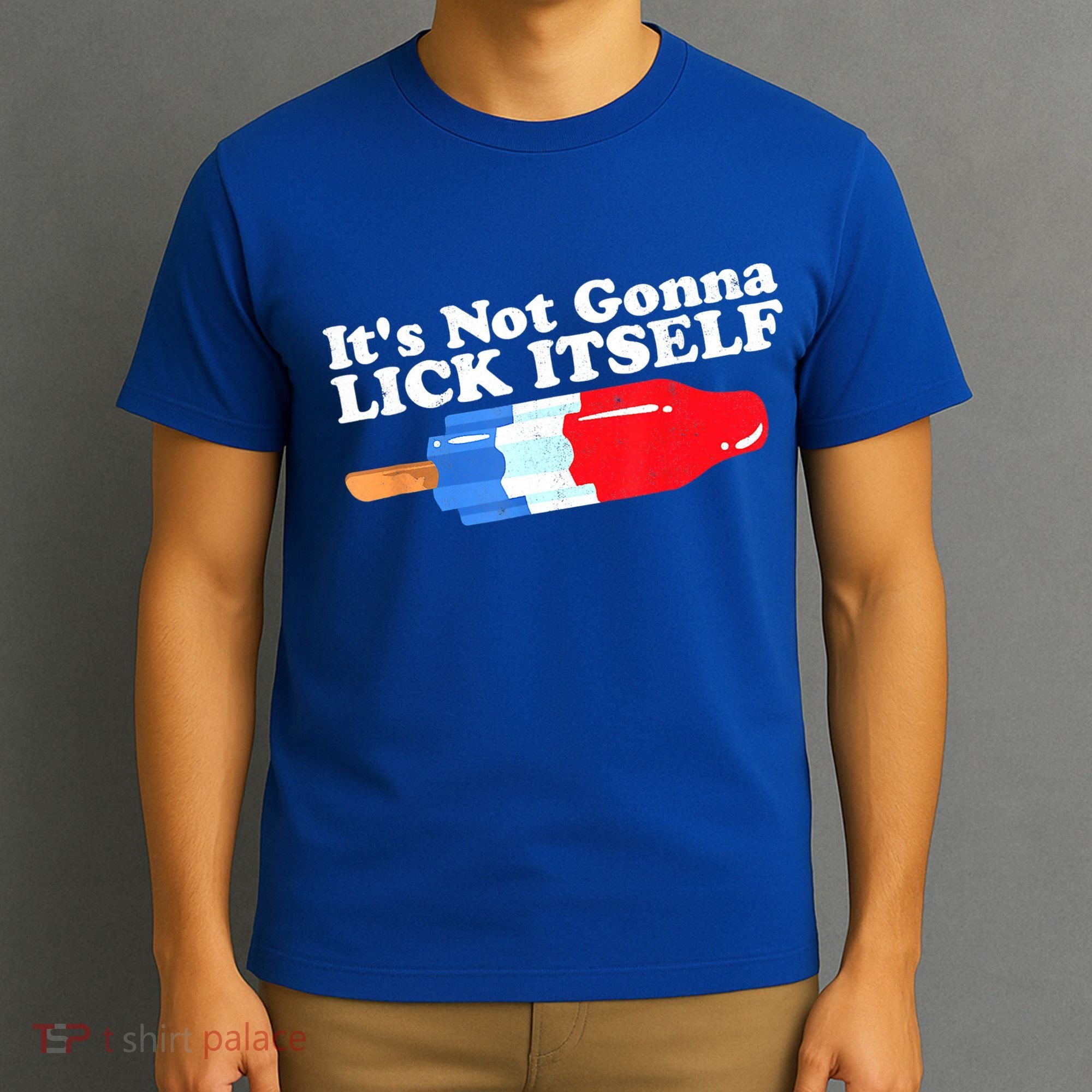 Its Not Gonna Lick Itself Funny Popsicle 4th Of July Gifts T-Shirt
