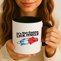 Its Not Gonna Lick Itself Funny Popsicle Coffee Mug thumb 3