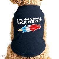 Its Not Gonna Lick Itself Funny Popsicle Doggie Tank thumb 0