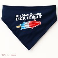 Its Not Gonna Lick Itself Funny Popsicle USA-Made Doggie Bandana thumb 0