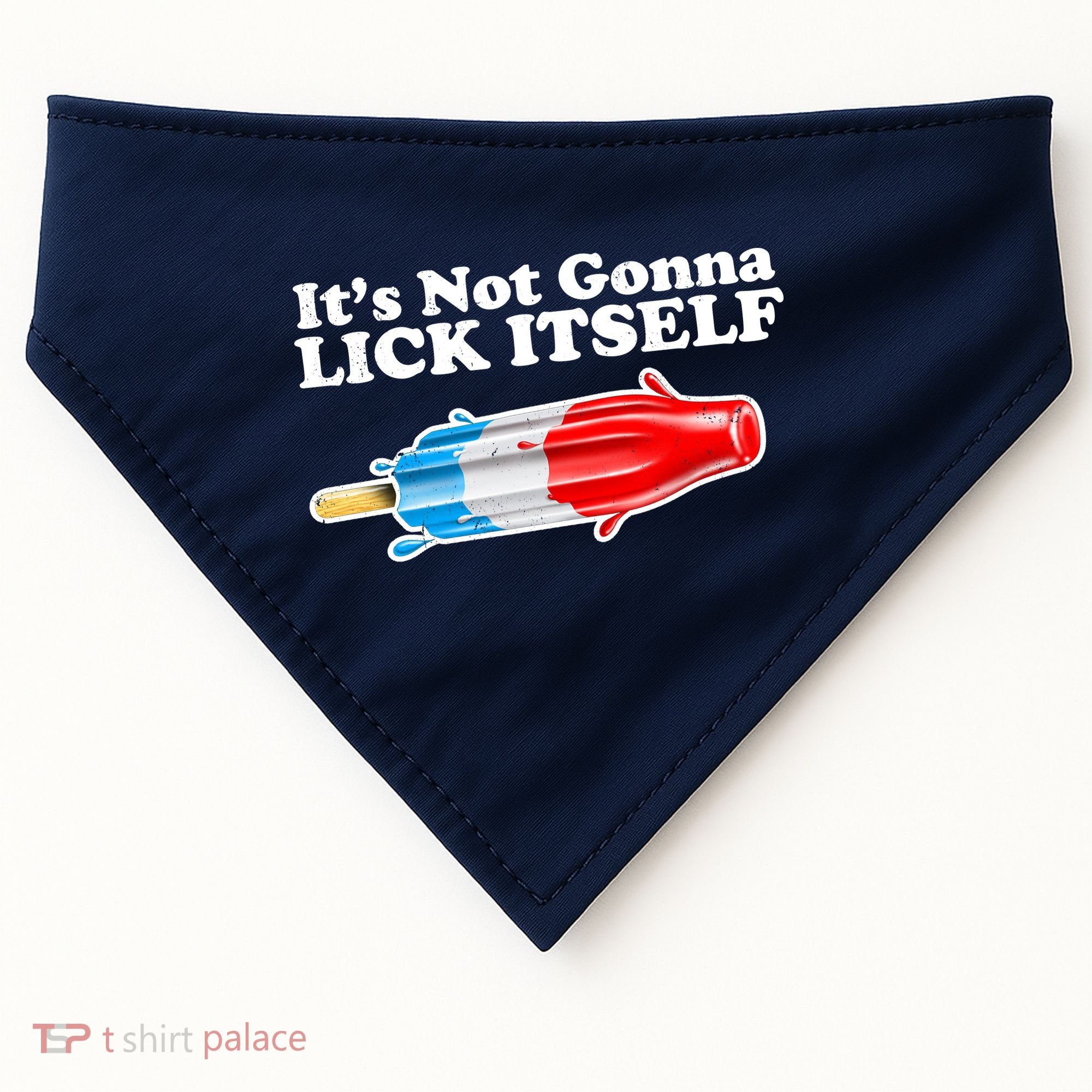 Its Not Gonna Lick Itself Funny Popsicle USA-Made Doggie Bandana