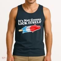 Its Not Gonna Lick Itself Funny Popsicle Tank Top thumb 3