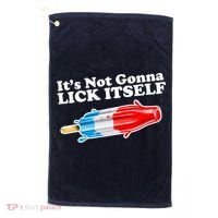 Its Not Gonna Lick Itself Funny Popsicle Golf Towel thumb 0