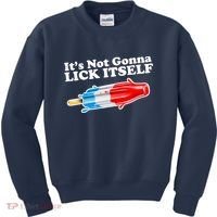 Its Not Gonna Lick Itself Funny Popsicle Kids Sweatshirt thumb 0