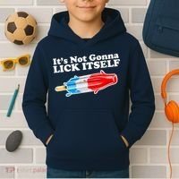 Its Not Gonna Lick Itself Funny Popsicle Kids Hoodie thumb 2