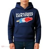 Its Not Gonna Lick Itself Funny Popsicle Kids Hoodie thumb 4